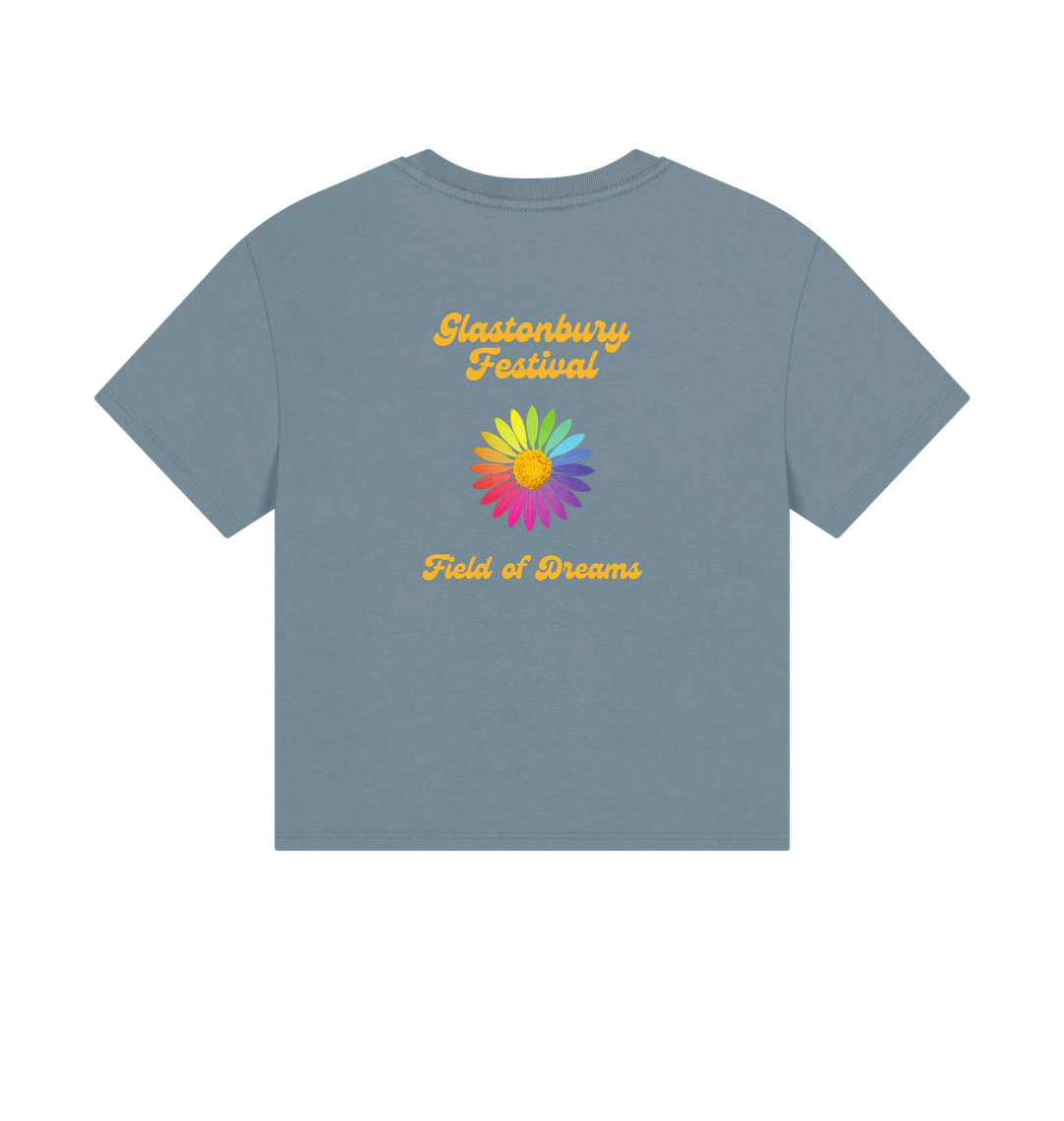 Stone Blue Printed T-shirt