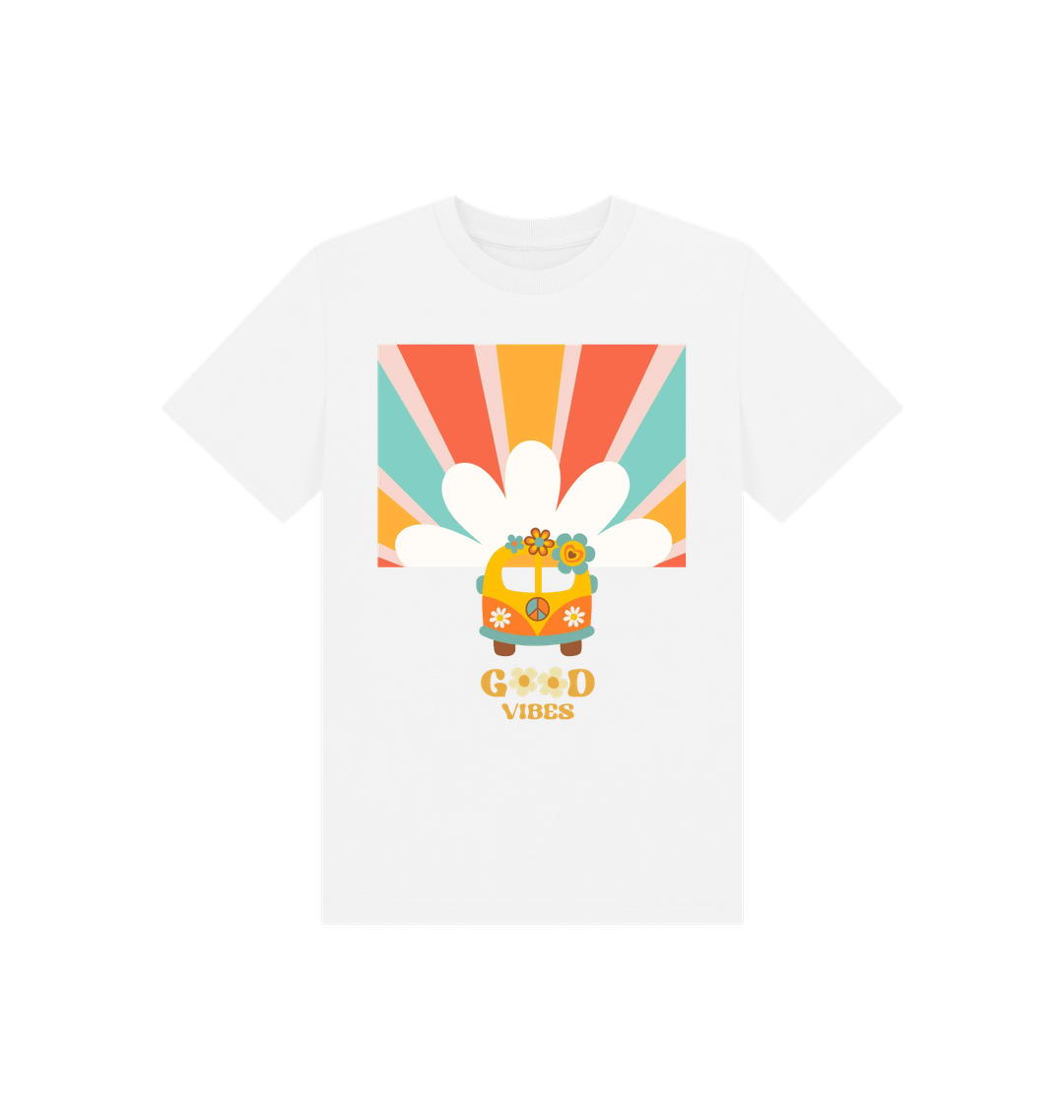 White Printed Kids T-Shirt