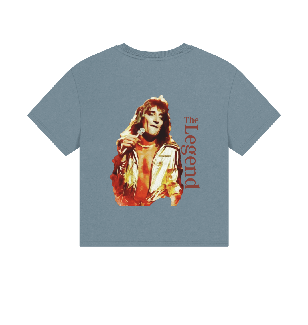 Stone Blue Printed T-shirt