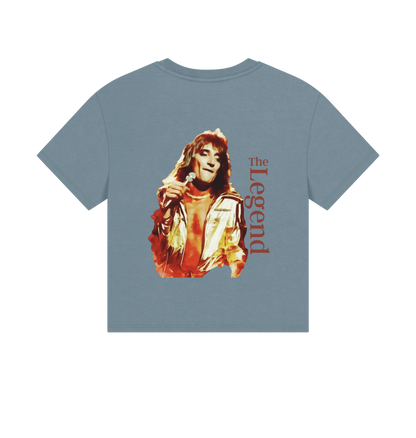 Stone Blue Printed T-shirt