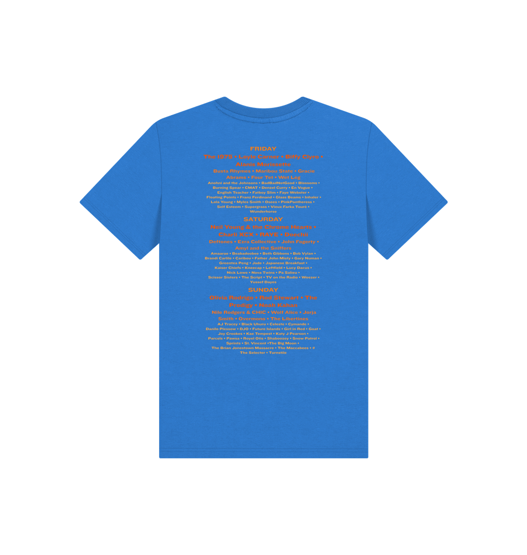 Bright Blue Printed Kids T-Shirt