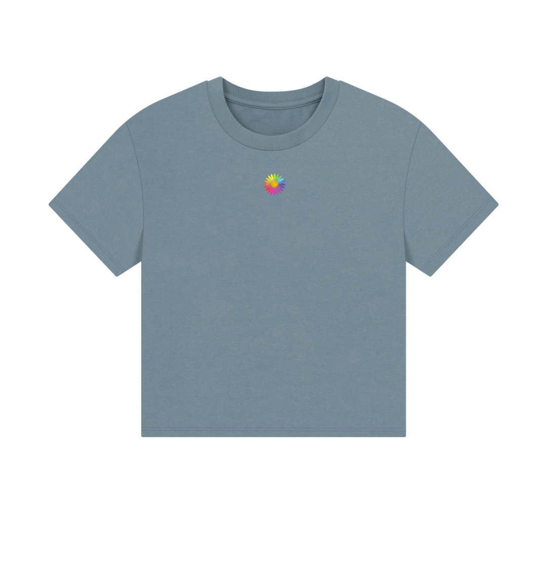 Stone Blue Printed T-shirt