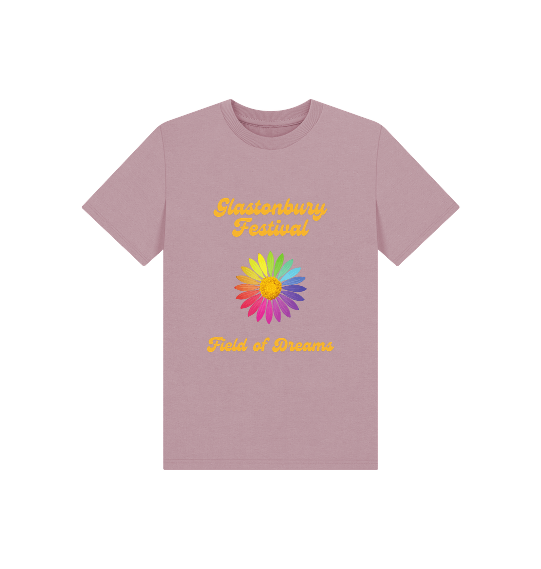 Mauve Printed Kids T-Shirt