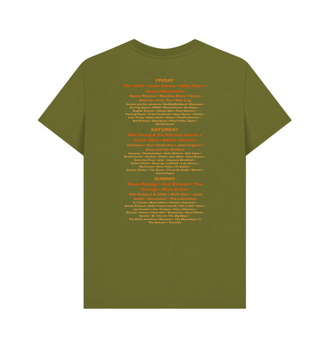Moss Green Printed T-shirt