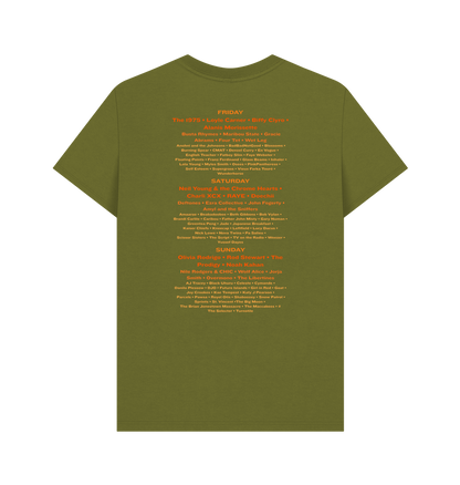 Moss Green Printed T-shirt