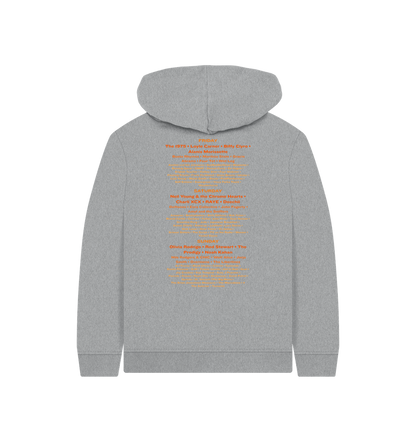 Athletic Grey Printed Kids Hoodie