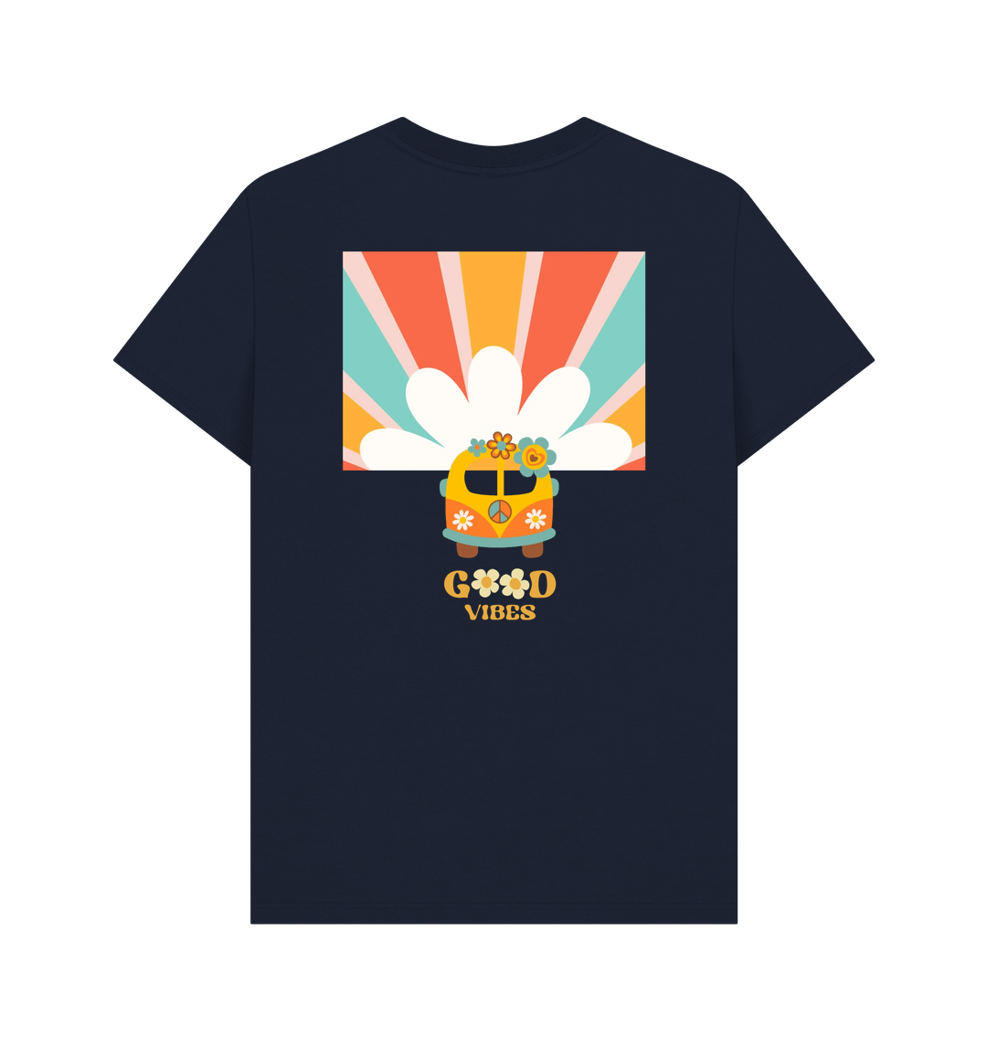 Navy Blue Printed T-shirt