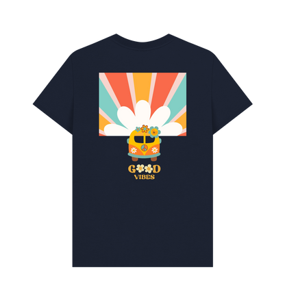 Navy Blue Printed T-shirt