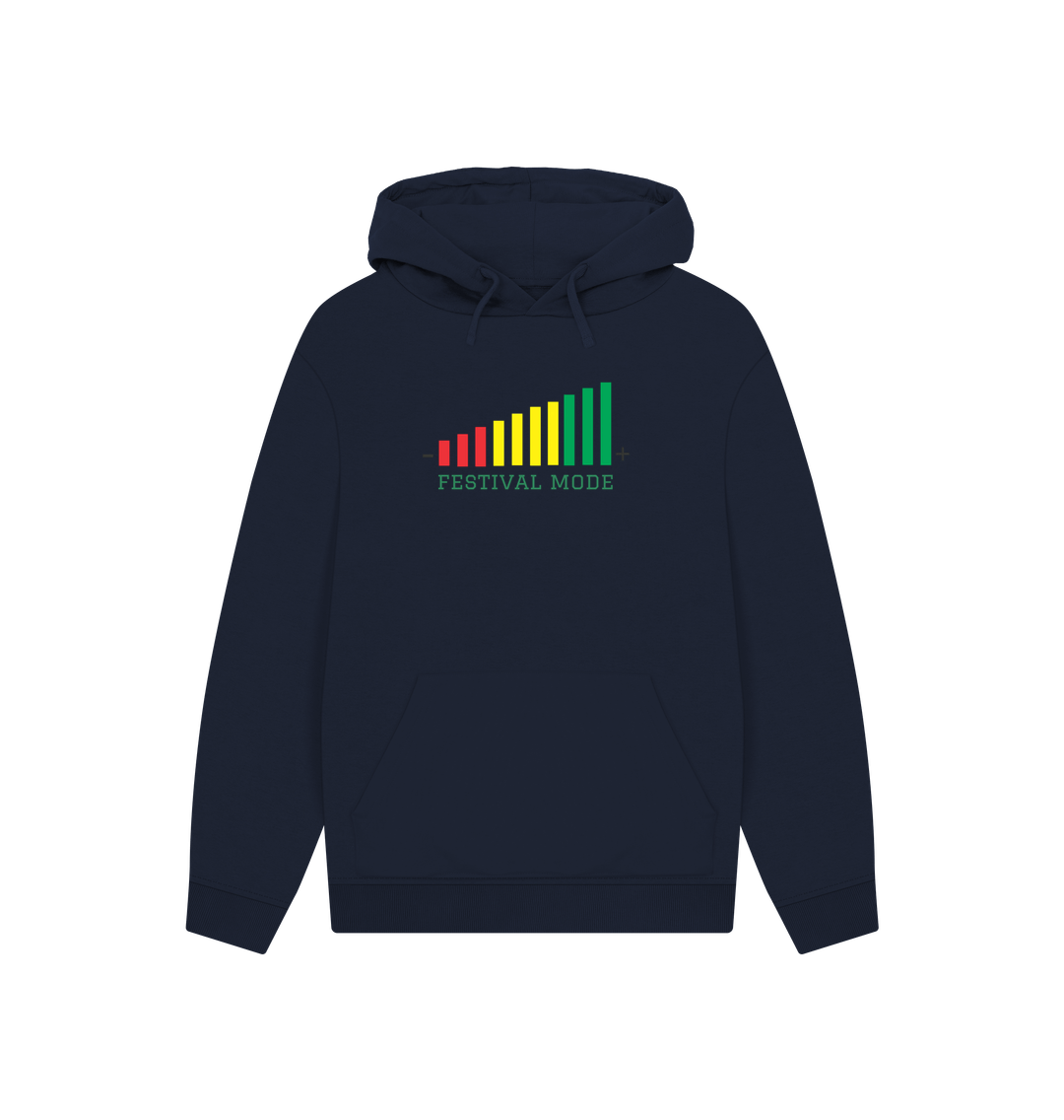 Navy Printed Hoody