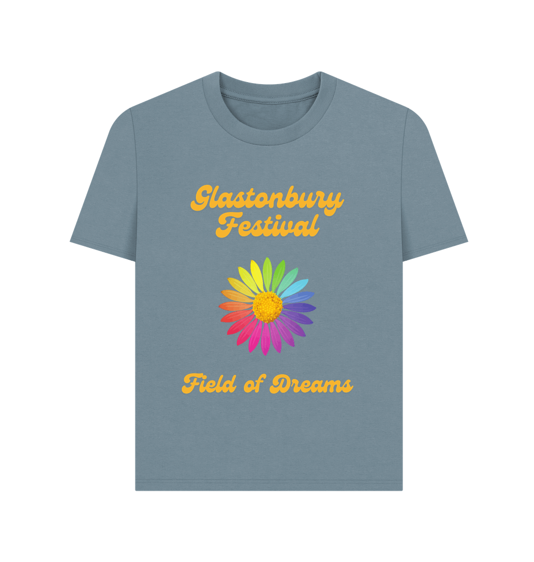 Stone Blue Printed T-shirt