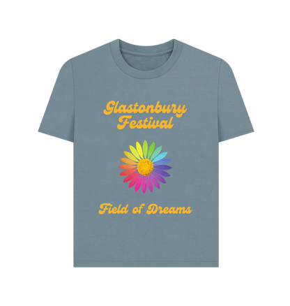 Stone Blue Printed T-shirt