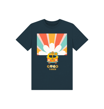 Denim Blue Printed Kids T-Shirt