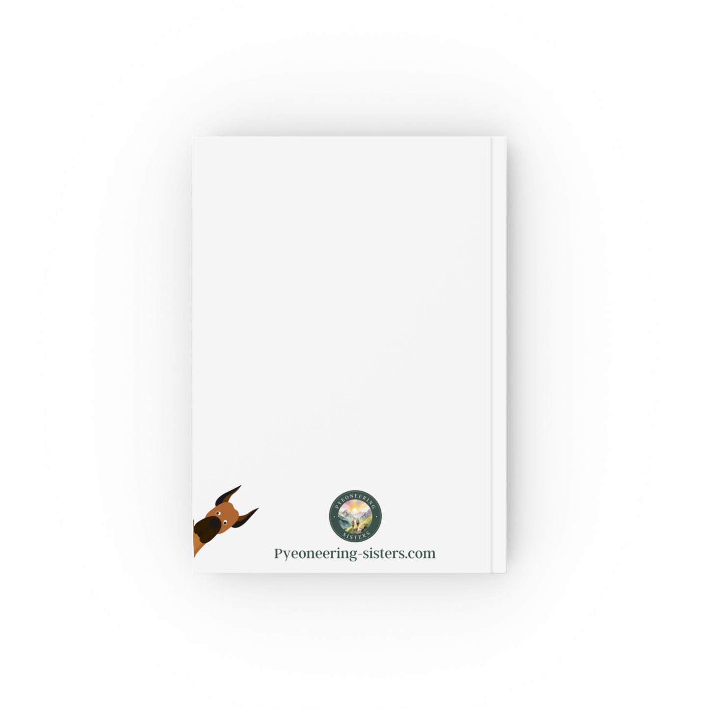 The Woof Pack Collection: 'Words of Pawsitivity' Hard Back Notebook (White)