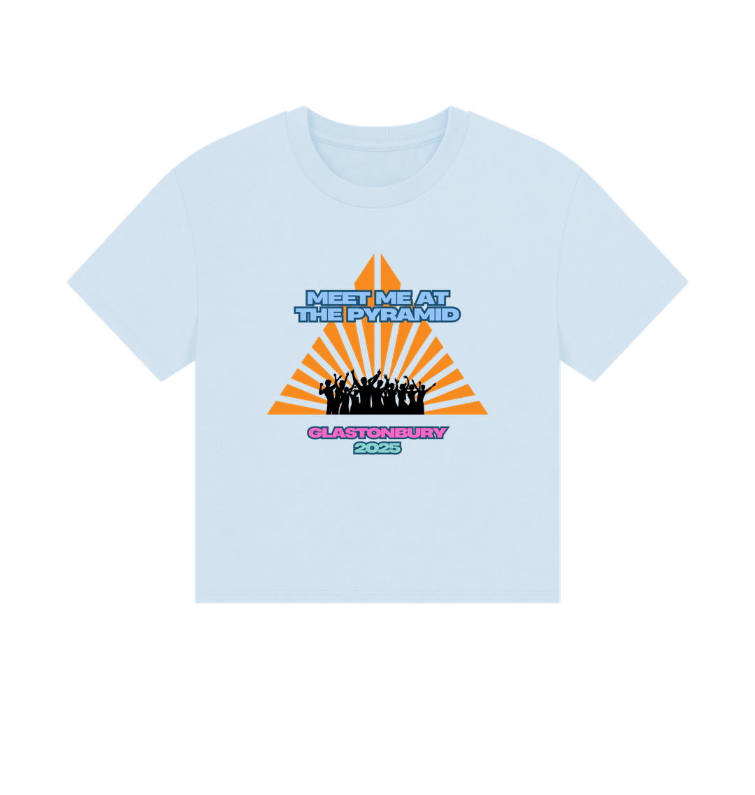 Sky Blue Printed T-shirt