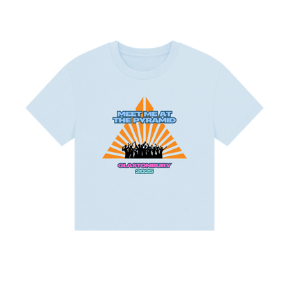 Sky Blue Printed T-shirt