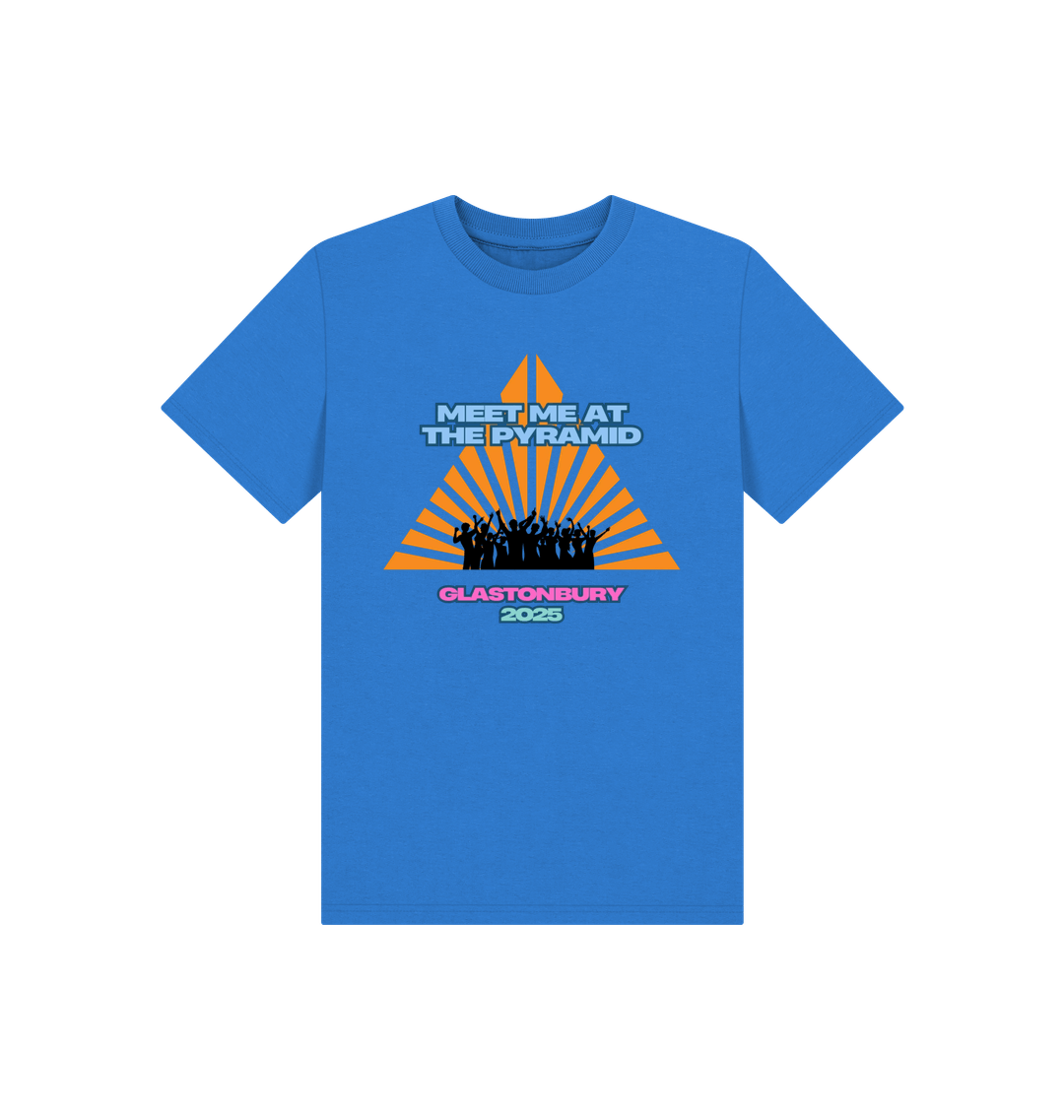 Bright Blue Printed Kids T-Shirt