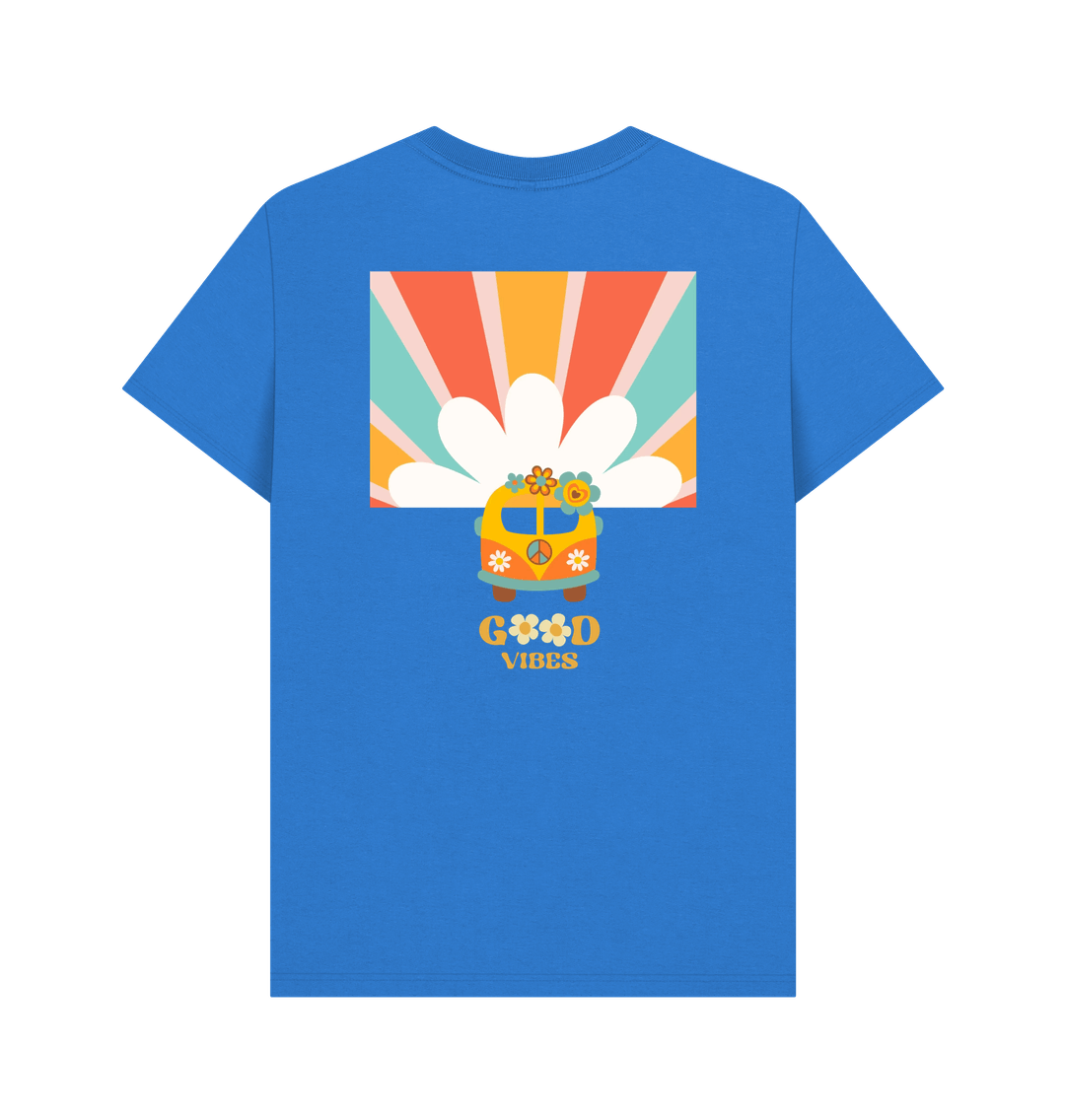 Bright Blue Printed T-shirt