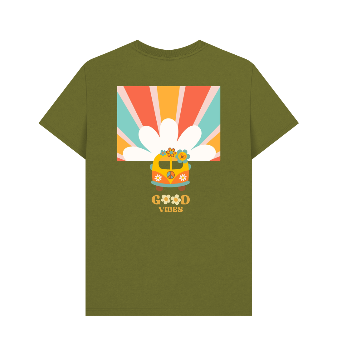 Moss Green Printed T-shirt