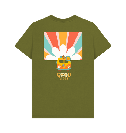 Moss Green Printed T-shirt