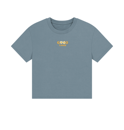 Stone Blue Printed T-shirt