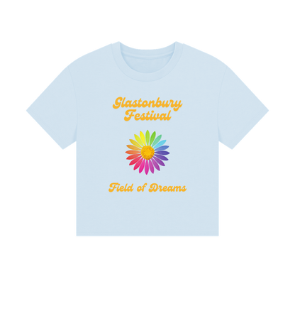 Sky Blue Printed T-shirt