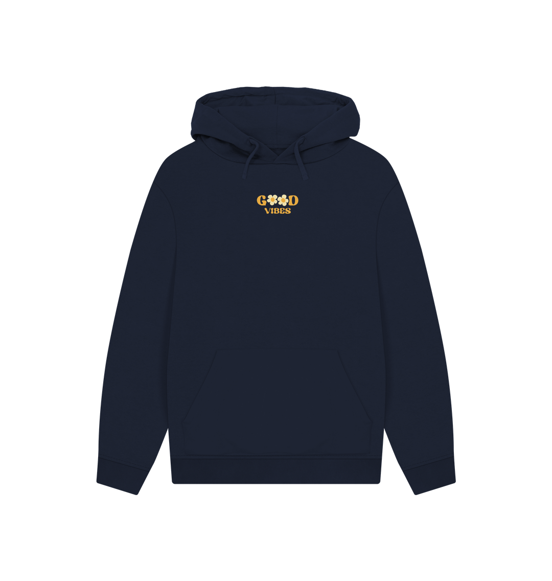 Navy Printed Hoody