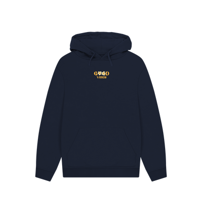 Navy Printed Hoody