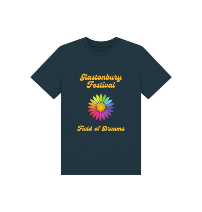 Denim Blue Printed Kids T-Shirt