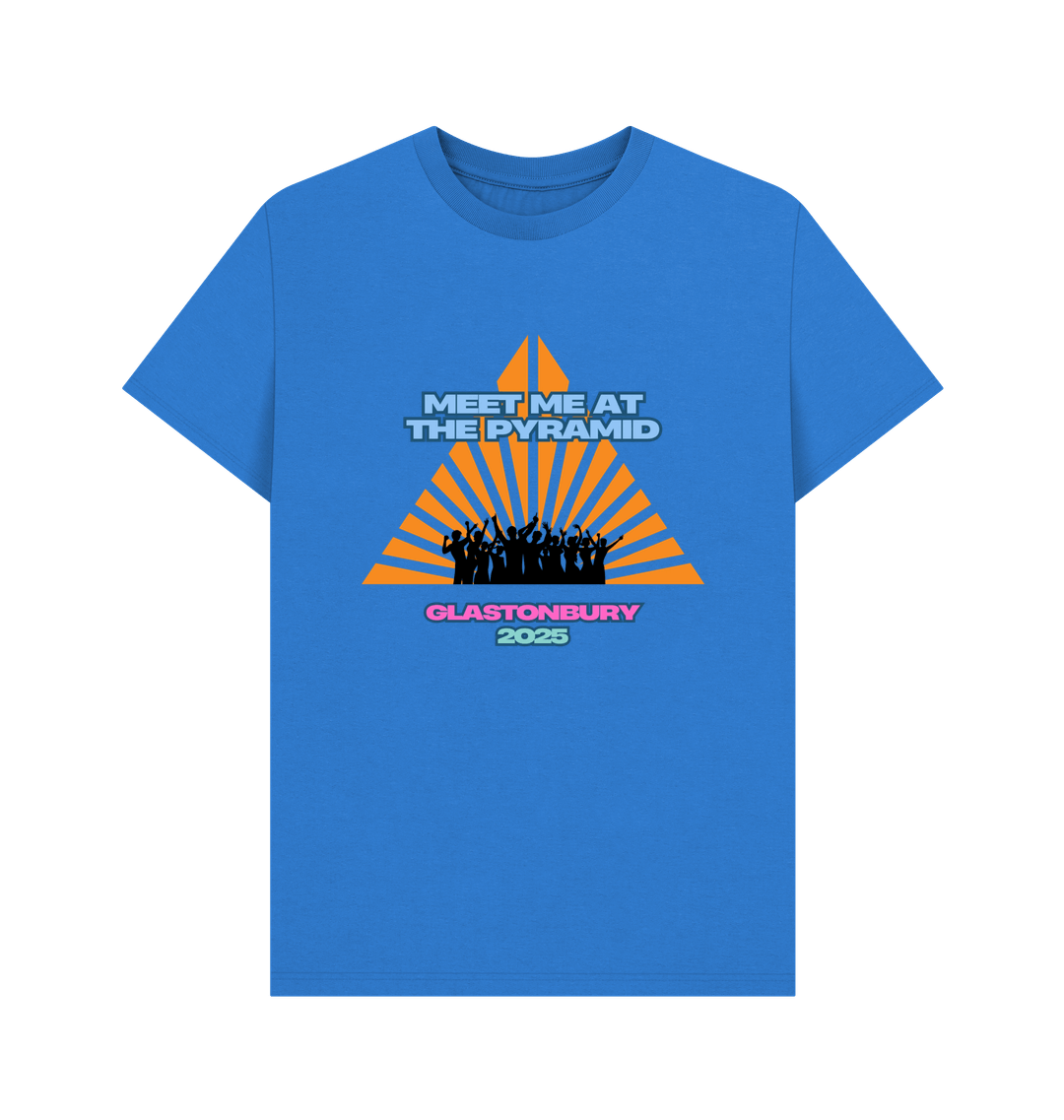 Bright Blue Printed T-shirt