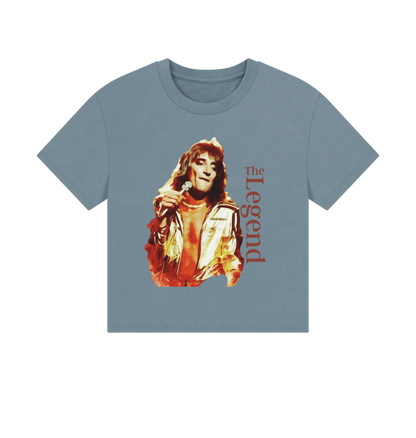 Stone Blue Printed T-shirt