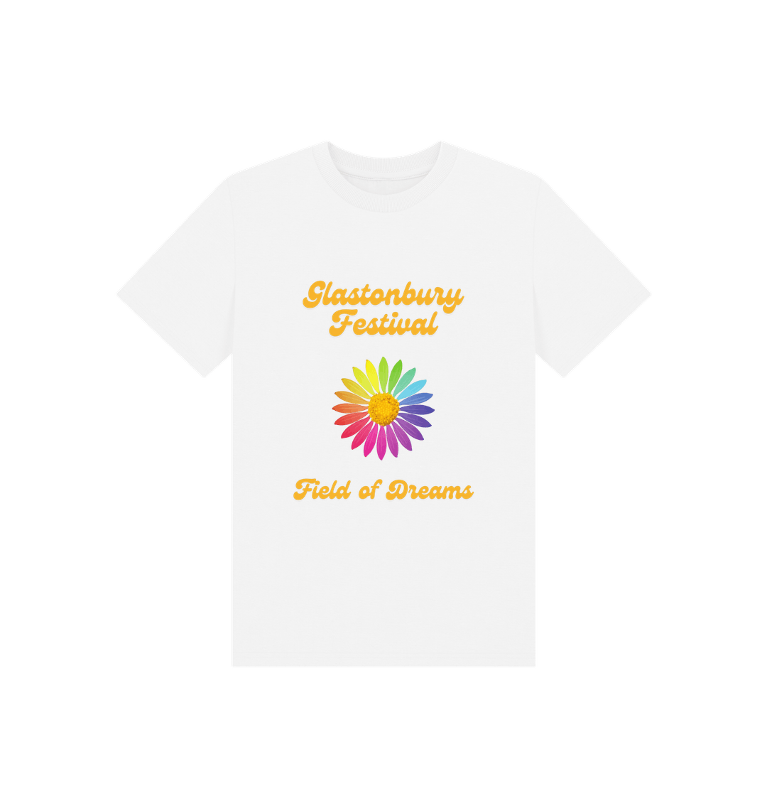 White Printed Kids T-Shirt