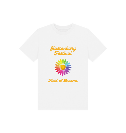 White Printed Kids T-Shirt