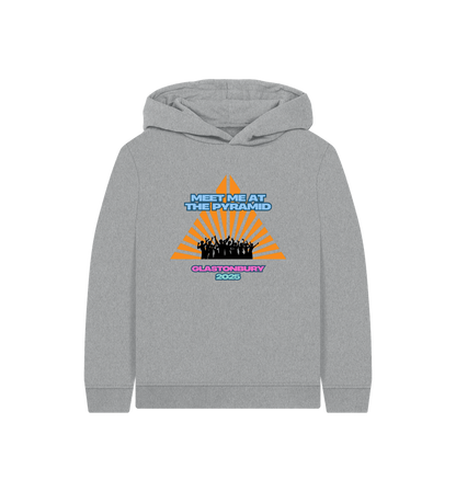 Athletic Grey Printed Kids Hoodie