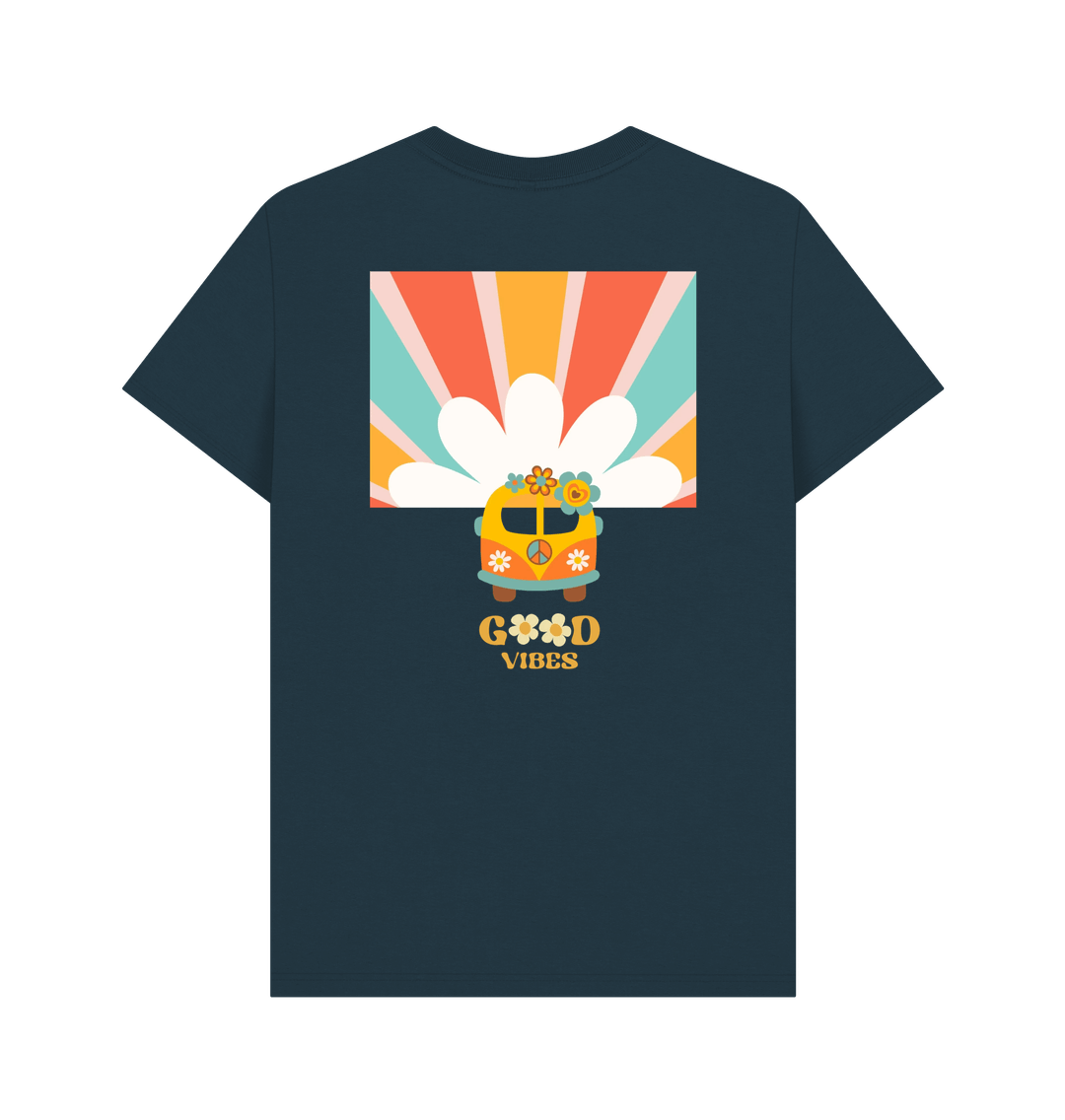 Denim Blue Printed T-shirt