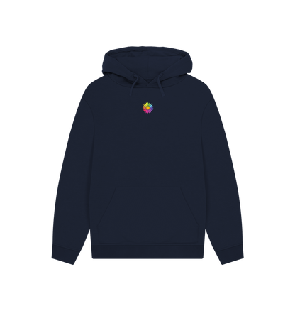 Navy Printed Hoody