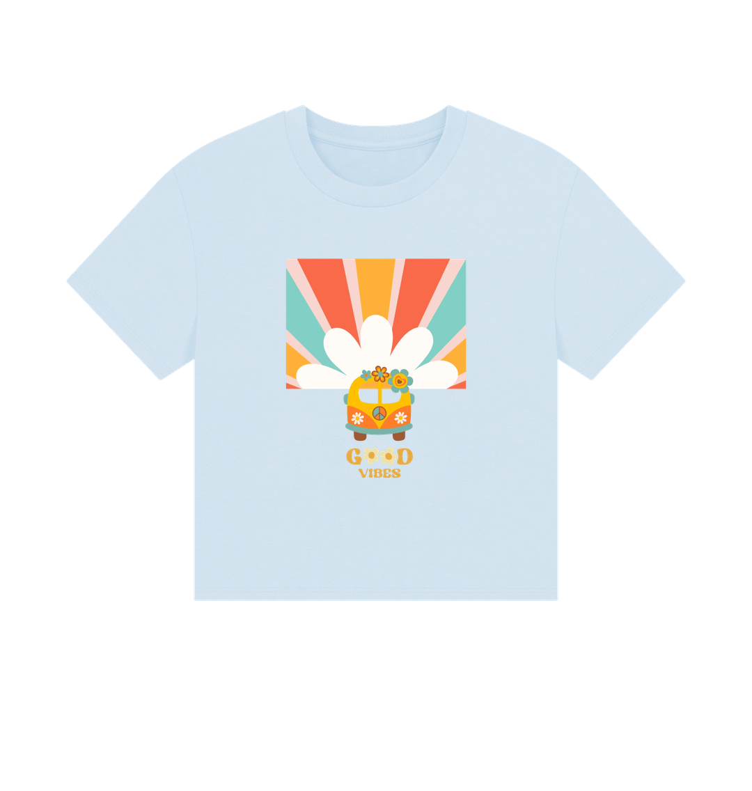 Sky Blue Printed T-shirt