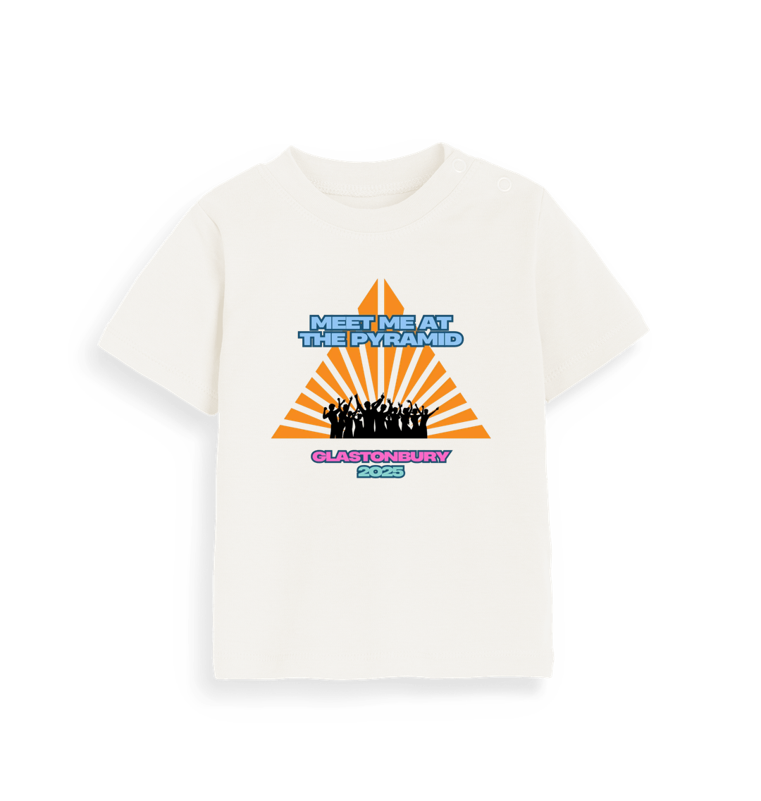 Organic Natural Printed Kids T-Shirt