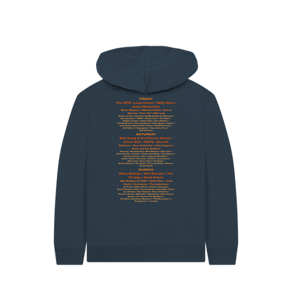 Navy Blue Printed Kids Hoodie