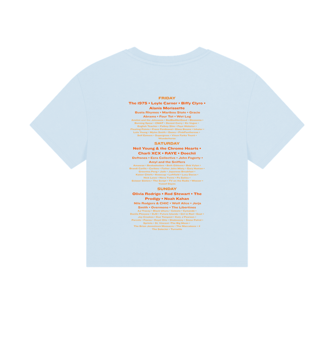 Sky Blue Printed T-shirt