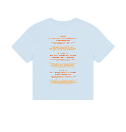 Sky Blue Printed T-shirt