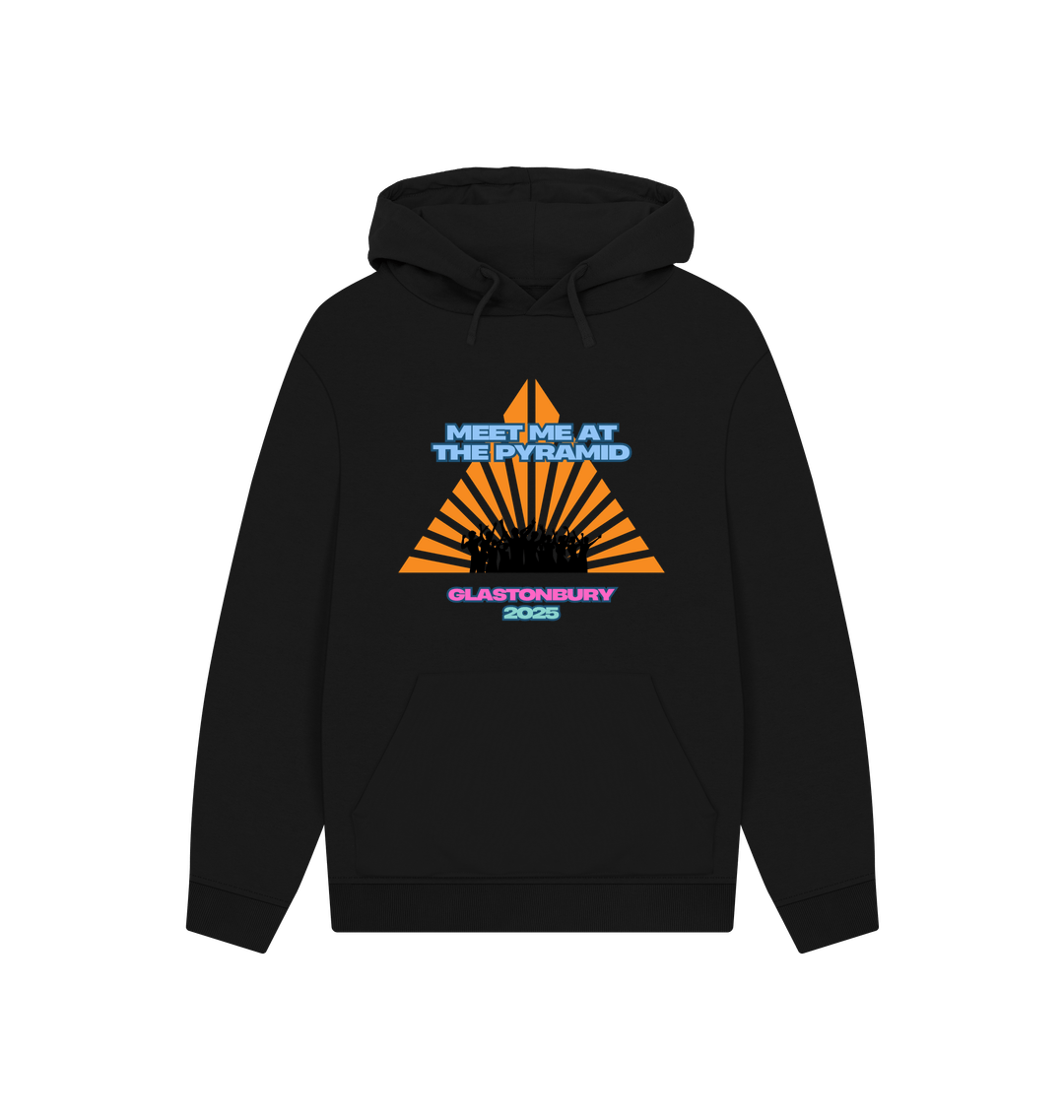 Black Printed Hoody