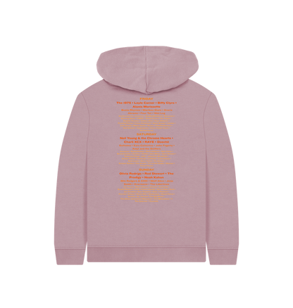 Mauve Printed Kids Hoodie