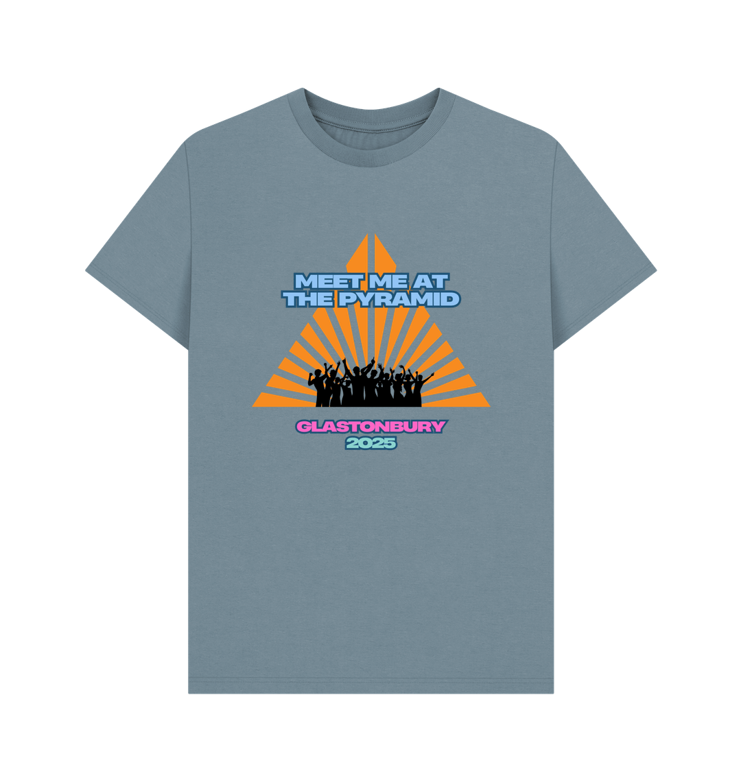 Stone Blue Printed T-shirt