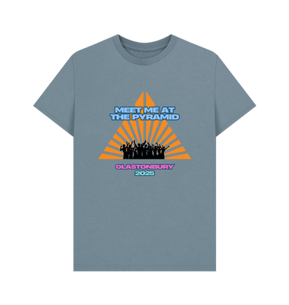 Stone Blue Printed T-shirt