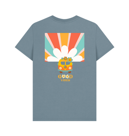 Stone Blue Printed T-shirt