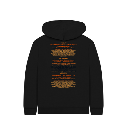 Black Printed Kids Hoodie
